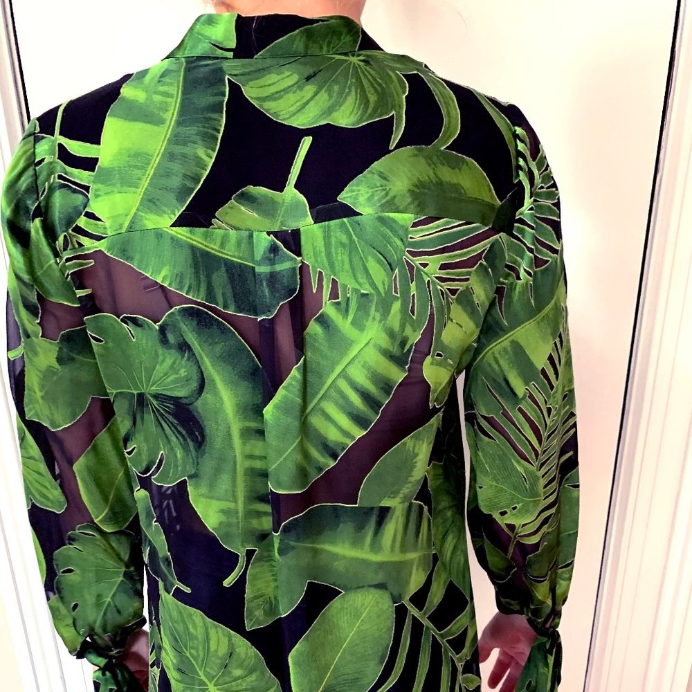 COPY - Alice & Olivia Leaf Blouse - Size XS